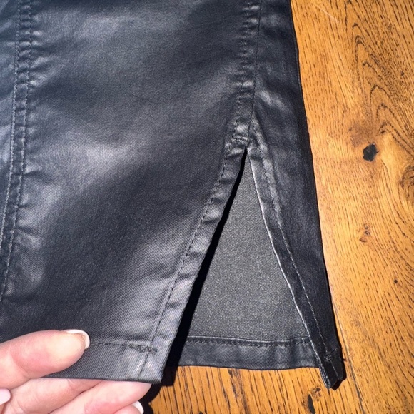 We The Free - Free People Boho Black Faux Leather Pants Size 29 - Picture 6 of 6